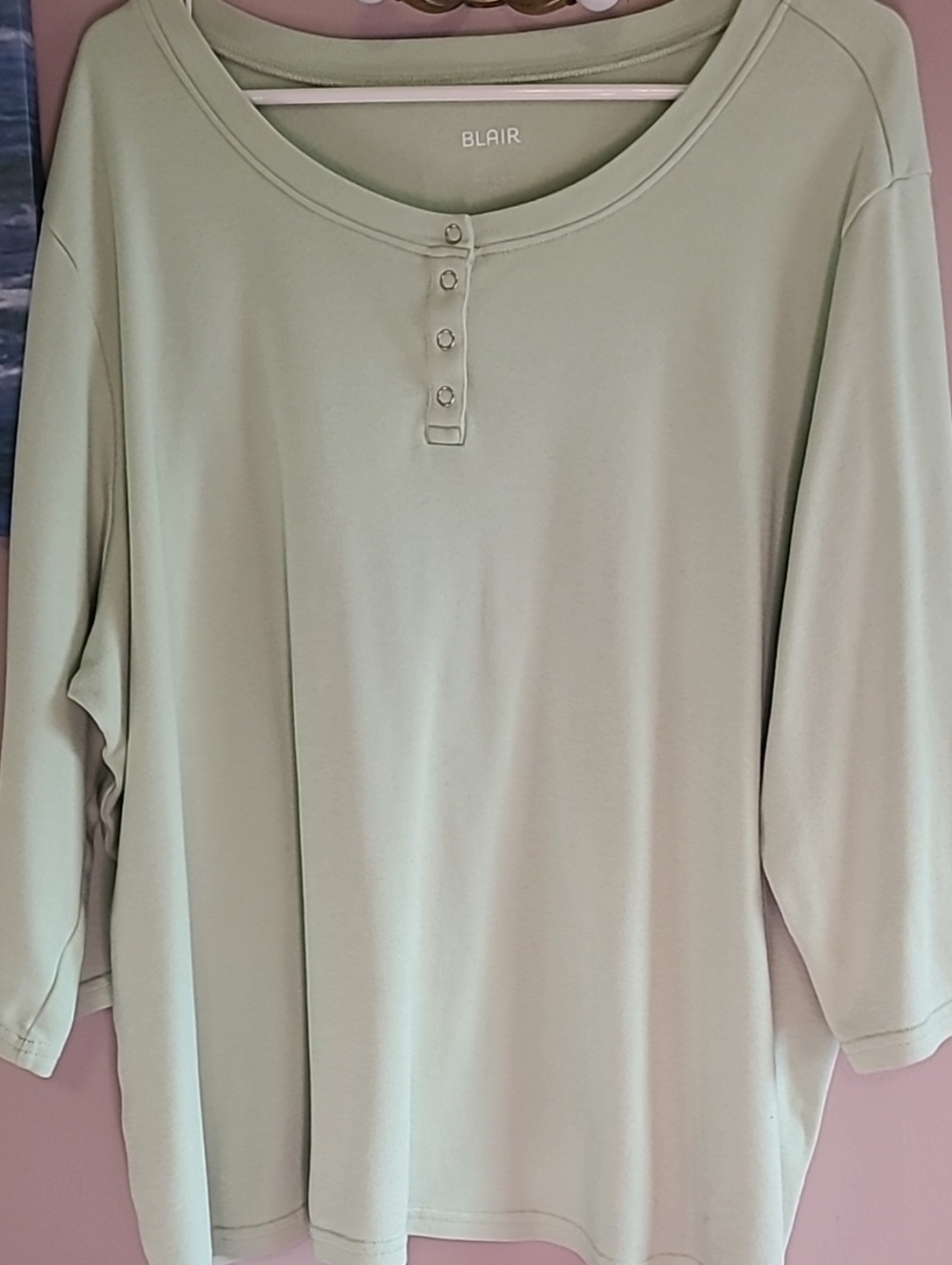 Blair Women's Mint Green Top 3X